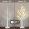 Lighted Tree, White Birch Tree with LED Lights, Prelit Artificial Tree with Timer